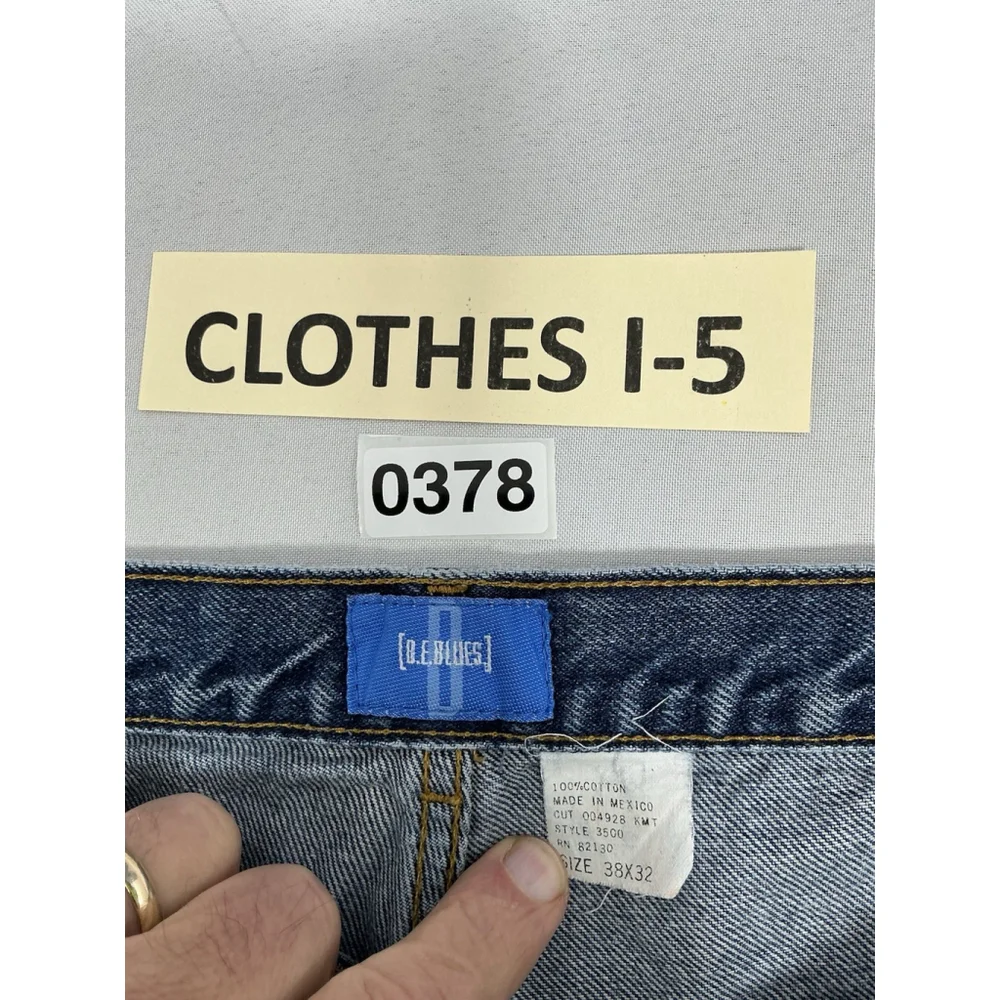 Men’s Excellent Condition BE Blues Blue Jeans 38x32 Loose Fit